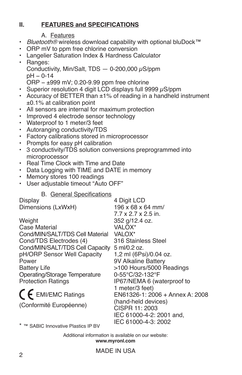 Myron L PS6 User Manual | Page 6 / 56