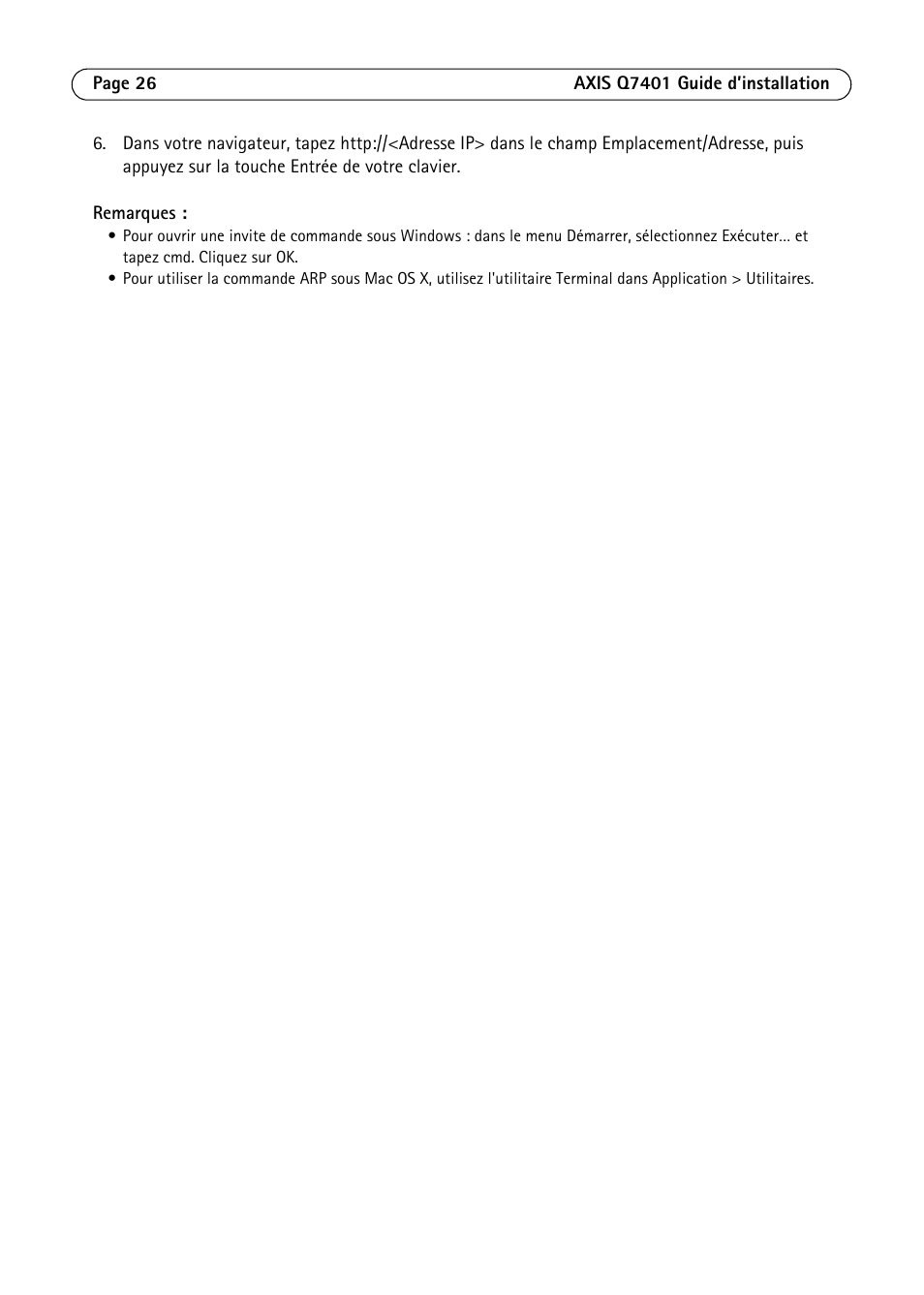 Axis Communications Video Encoder AXIS Q7401 User Manual | Page 26 / 82