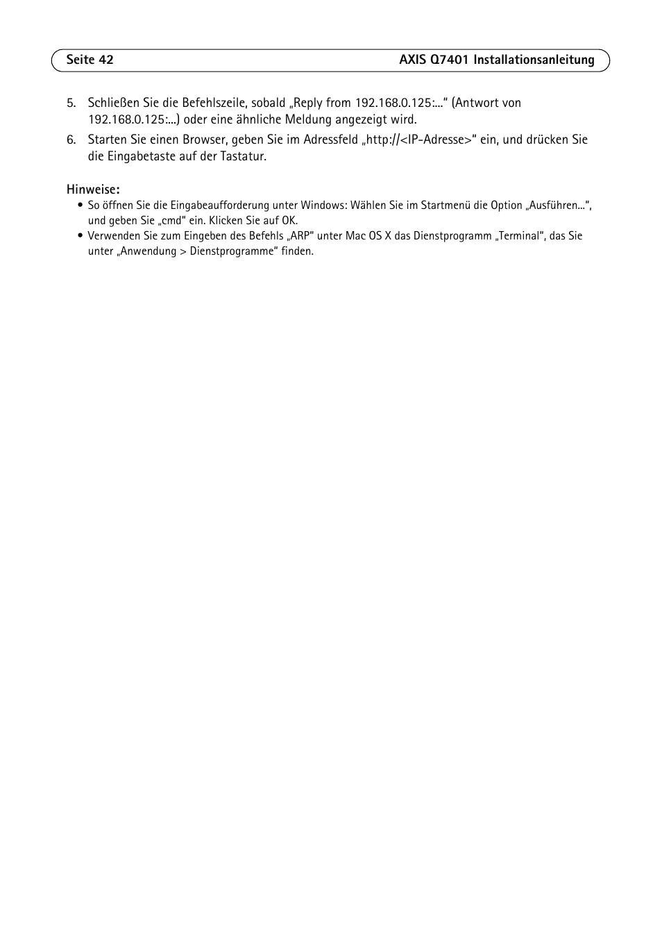 Axis Communications Video Encoder AXIS Q7401 User Manual | Page 42 / 82