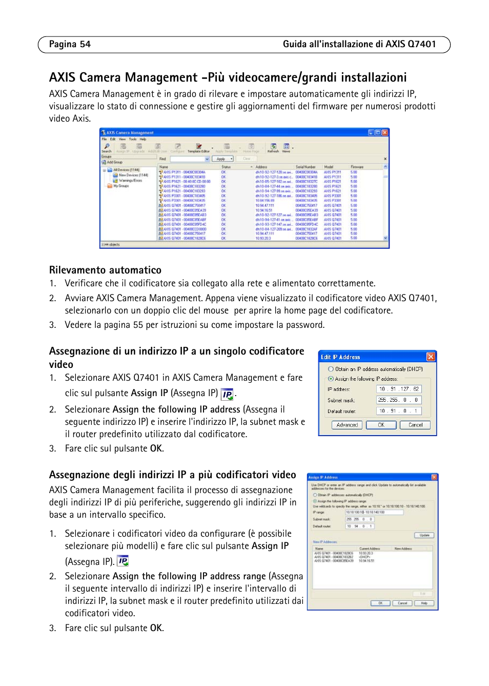Axis Communications Video Encoder AXIS Q7401 User Manual | Page 54 / 82