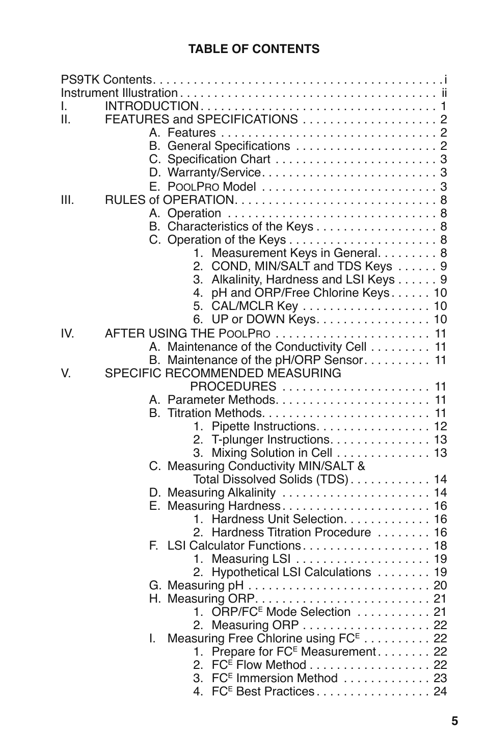 Myron L PS9TK User Manual | Page 9 / 72