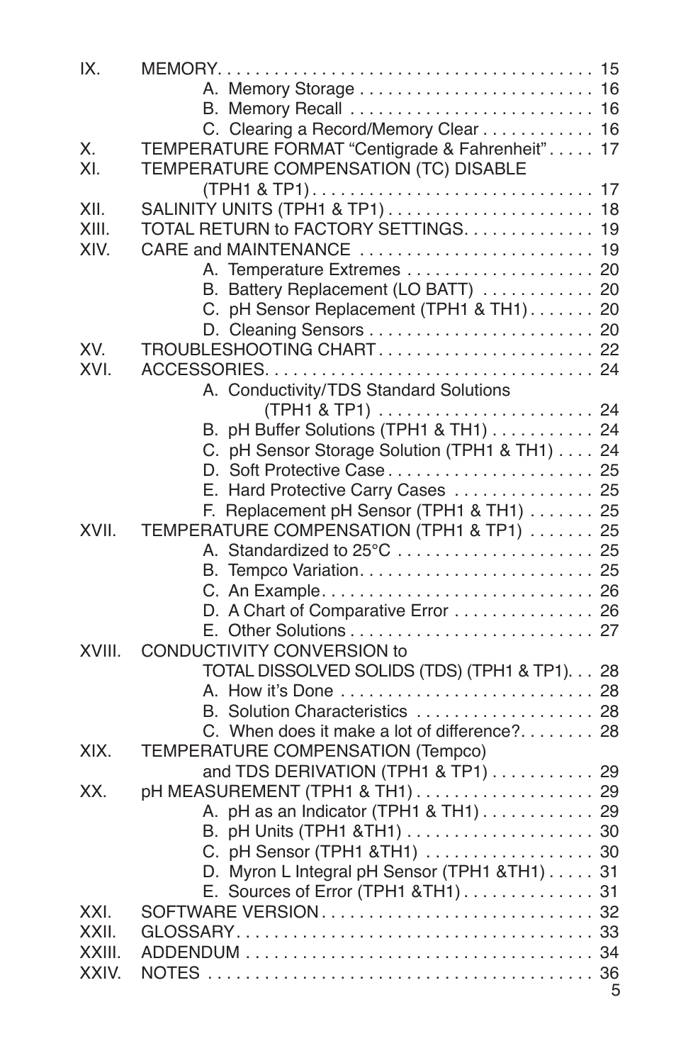 Myron L TH1 User Manual | Page 9 / 44