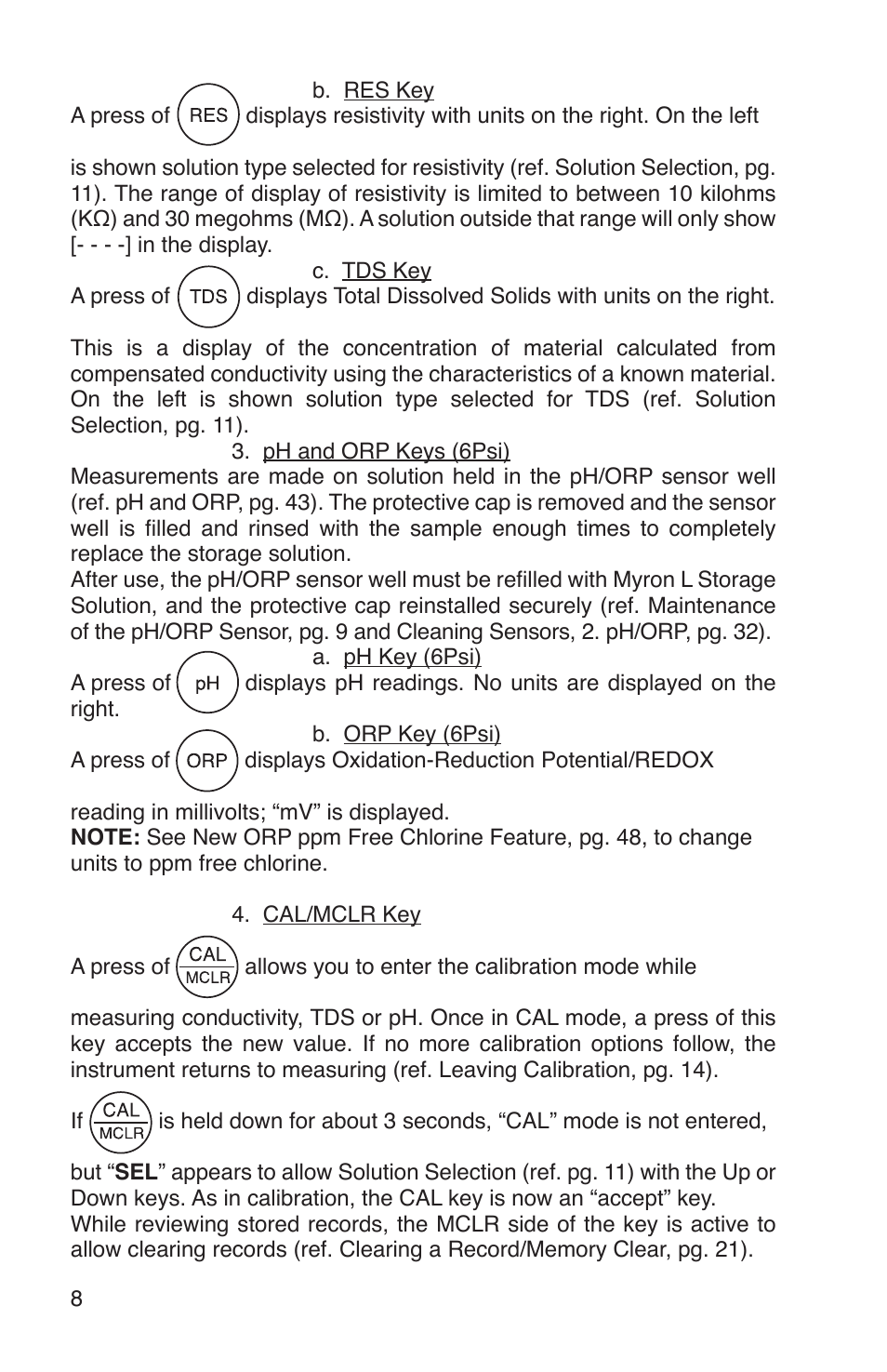 Myron L 6Psi and 4P User Manual | Page 12 / 60