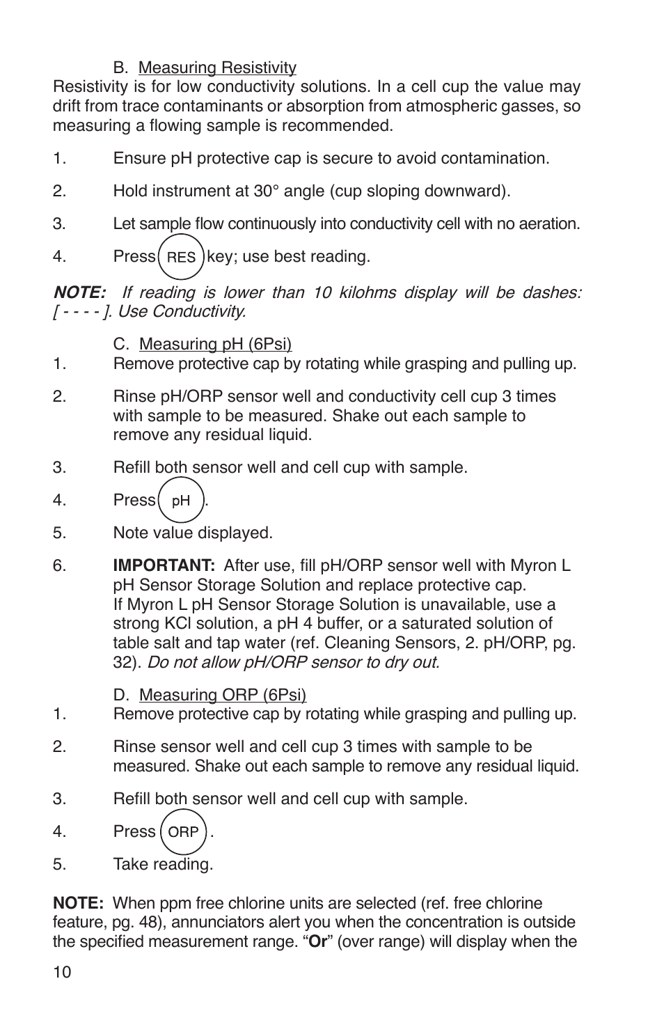 Myron L 6Psi and 4P User Manual | Page 14 / 60