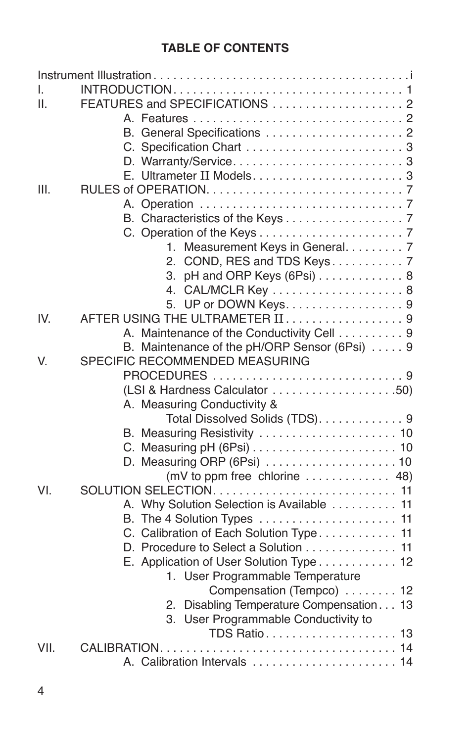 Myron L 6Psi and 4P User Manual | Page 8 / 60