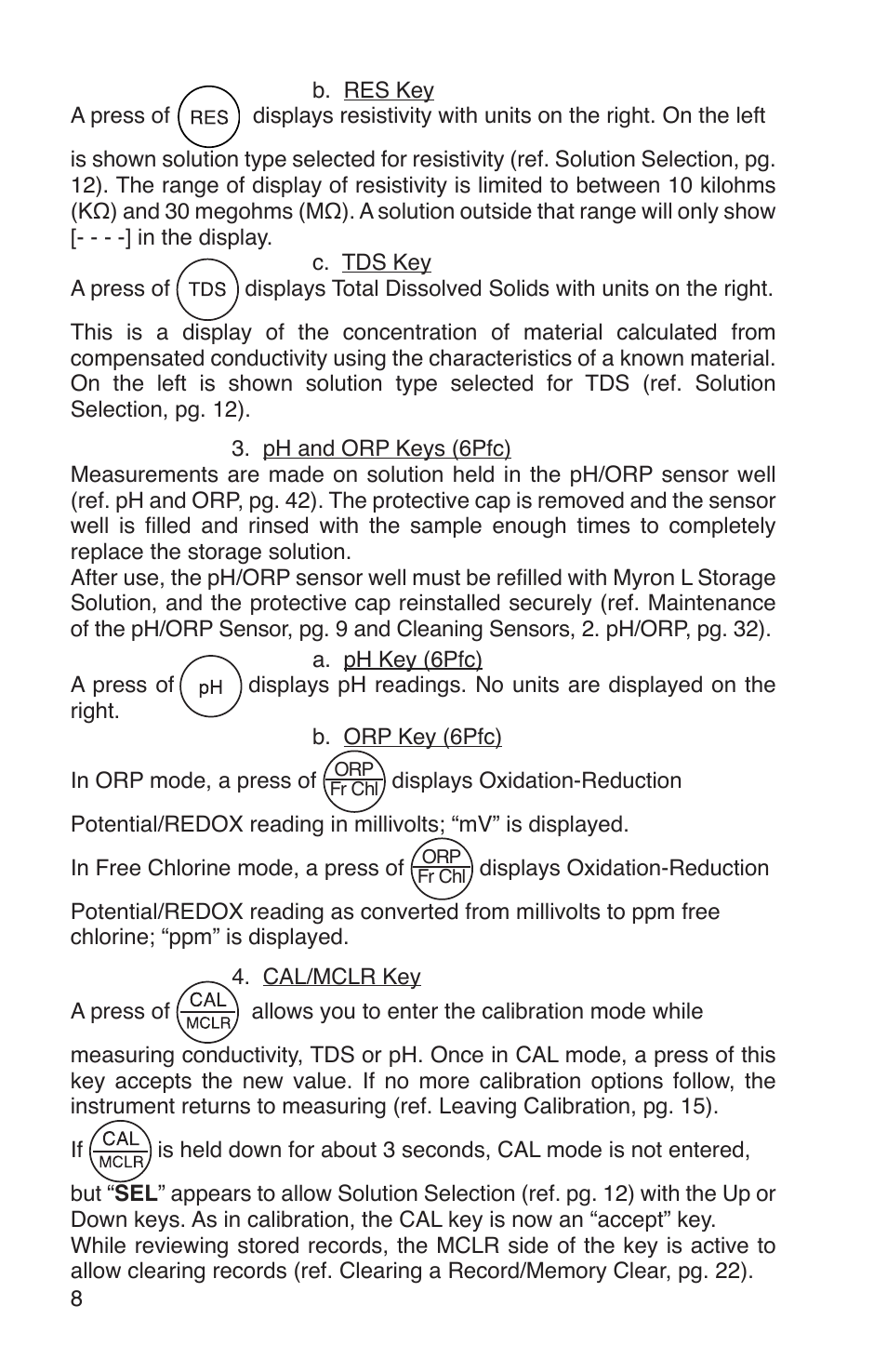 Myron L 6Pfc and 4P User Manual | Page 12 / 52