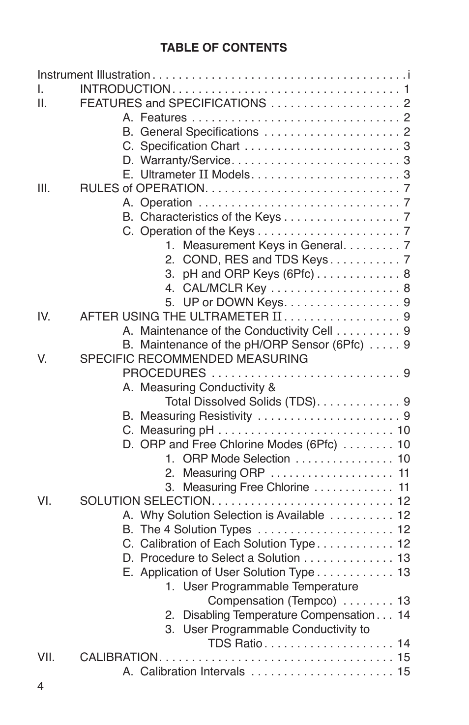 Myron L 6Pfc and 4P User Manual | Page 8 / 52