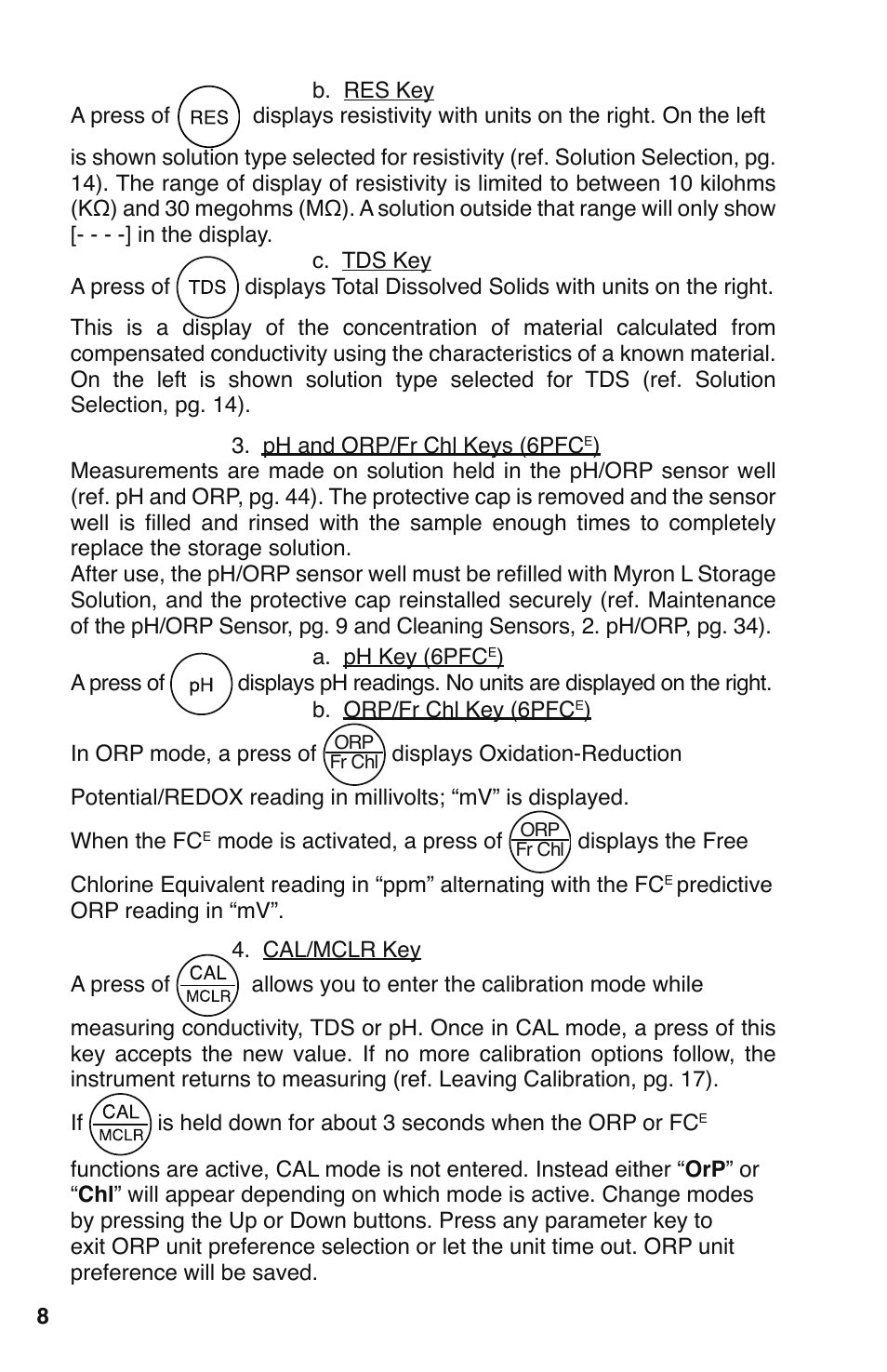 Myron L 6PFCE and 4P User Manual | Page 12 / 56