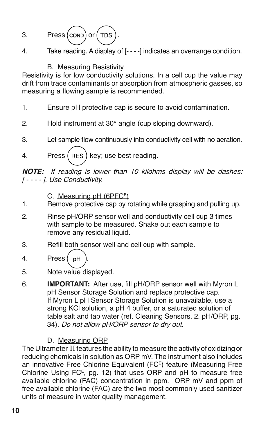 Myron L 6PFCE and 4P User Manual | Page 14 / 56