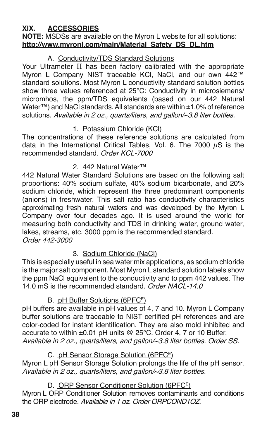 Myron L 6PFCE and 4P User Manual | Page 42 / 56