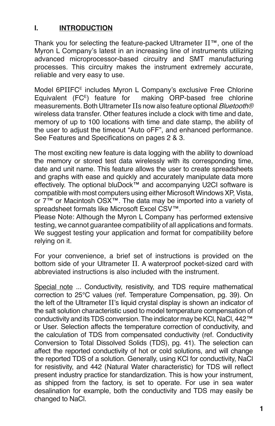 Myron L 6PFCE and 4P User Manual | Page 5 / 56
