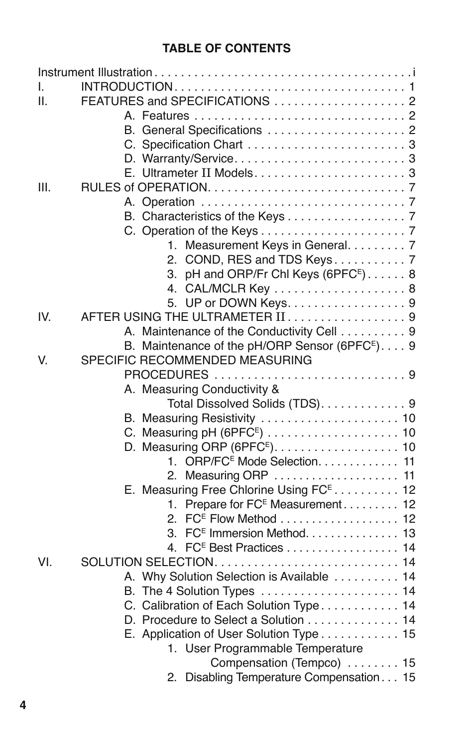 Myron L 6PFCE and 4P User Manual | Page 8 / 56