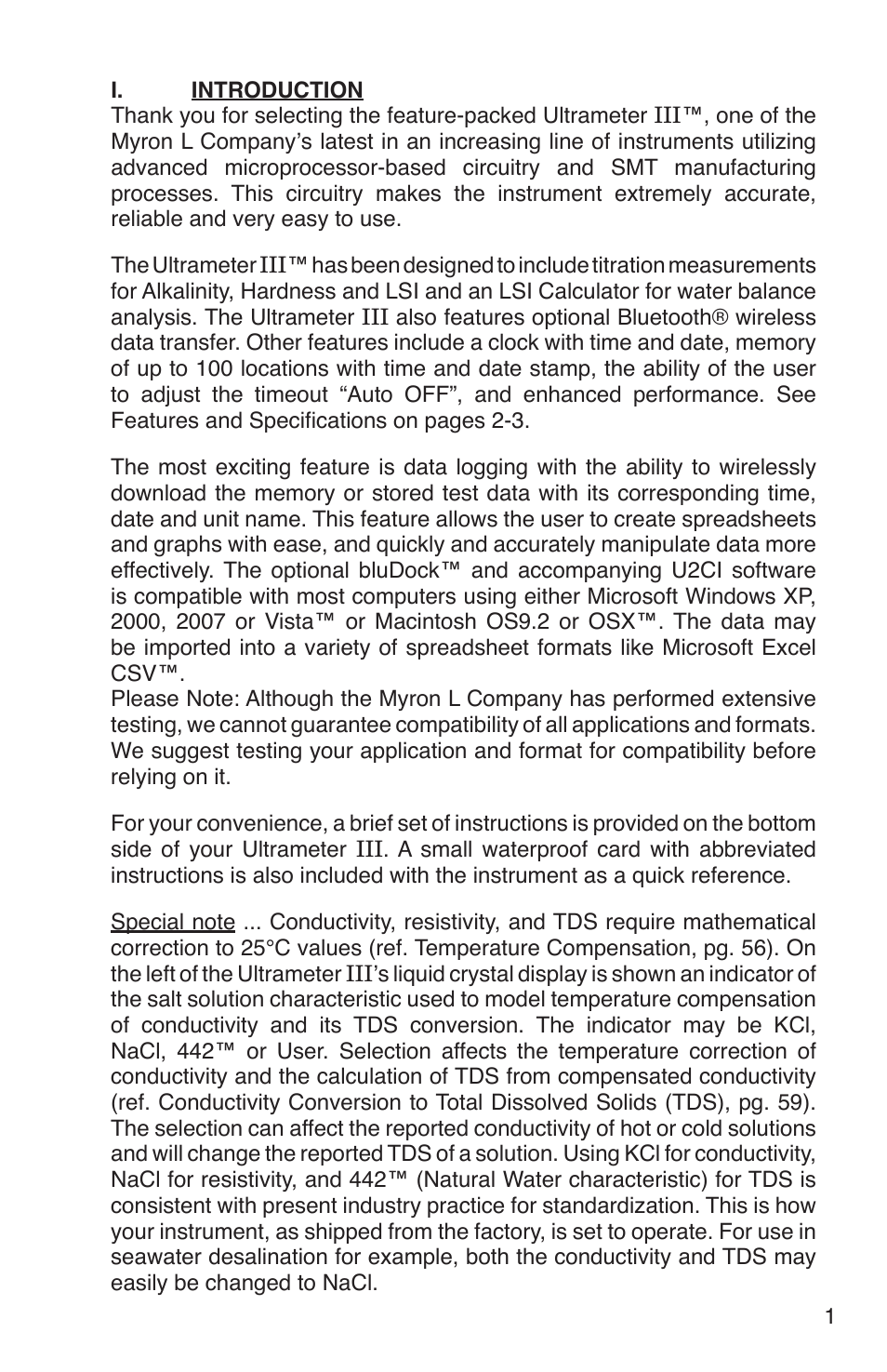 Myron L 9PTK User Manual | Page 5 / 76