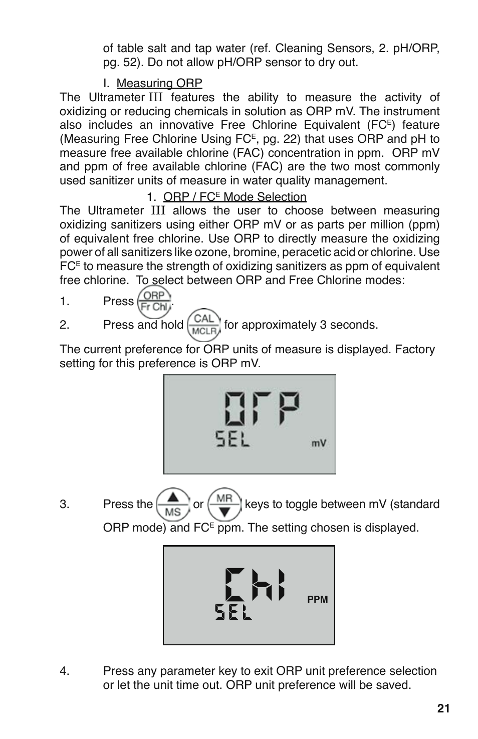 Myron L 9PTK with FCE Free Chlorine User Manual | Page 25 / 76