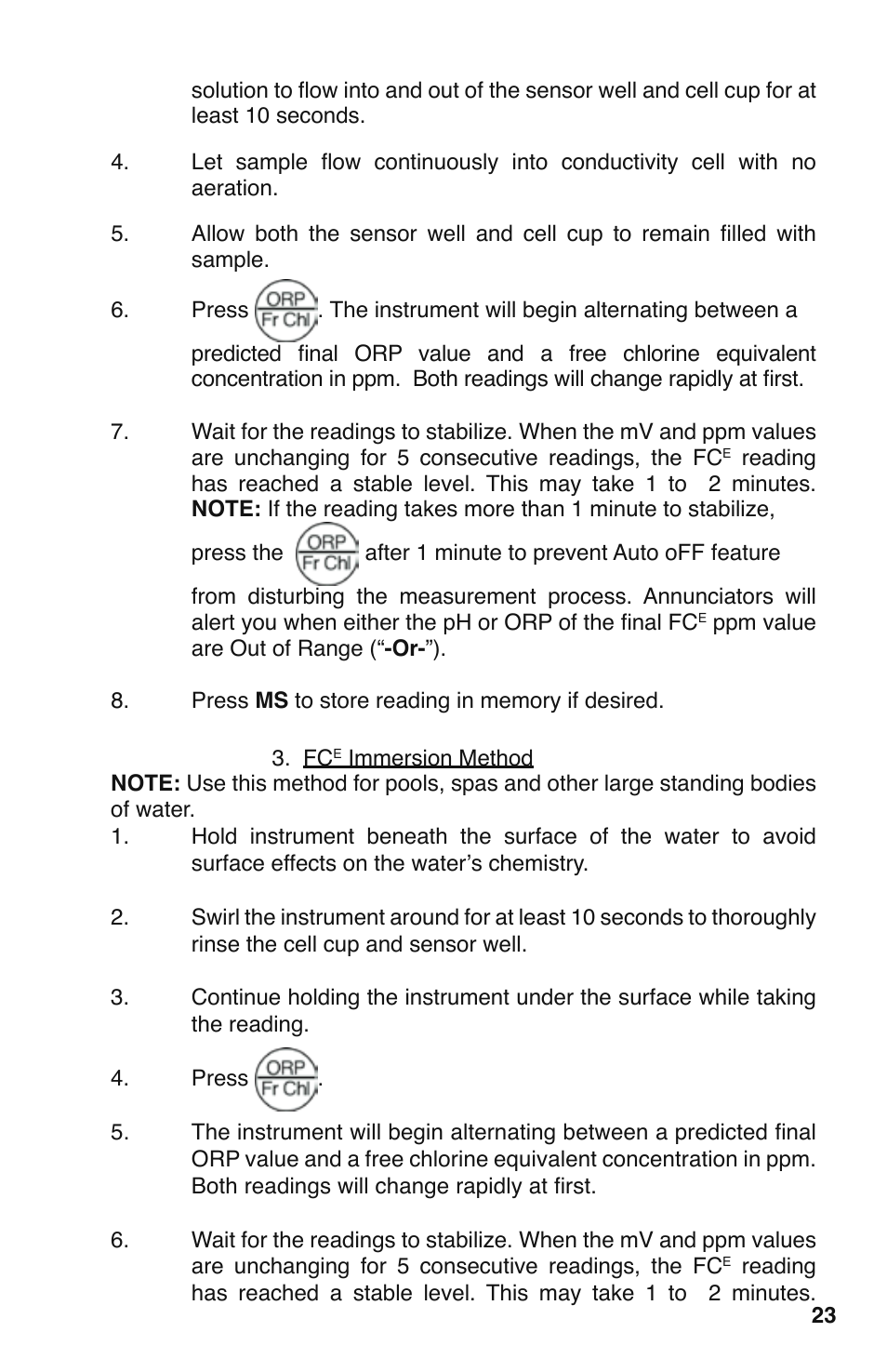 Myron L 9PTK with FCE Free Chlorine User Manual | Page 27 / 76