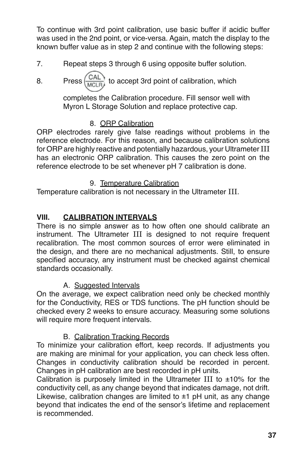 Myron L 9PTK with FCE Free Chlorine User Manual | Page 41 / 76