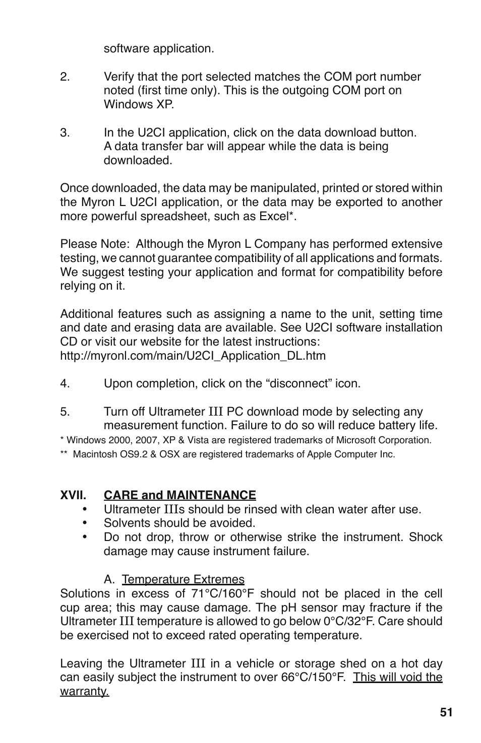 Myron L 9PTK with FCE Free Chlorine User Manual | Page 55 / 76
