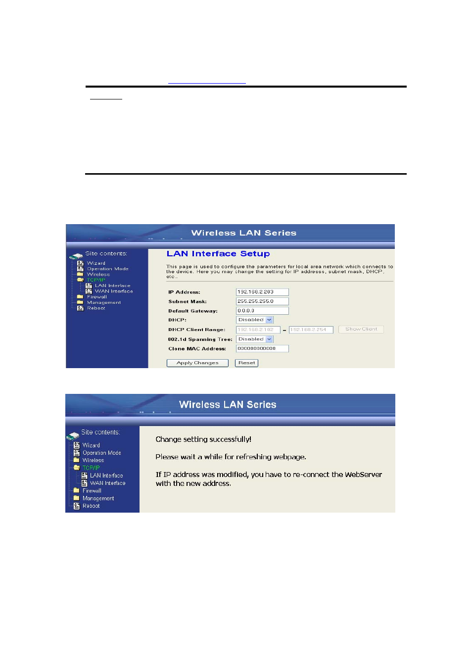 ALFA WLAN Outdoor Bridge AWAP08O-11gHP User Manual | Page 21 / 61