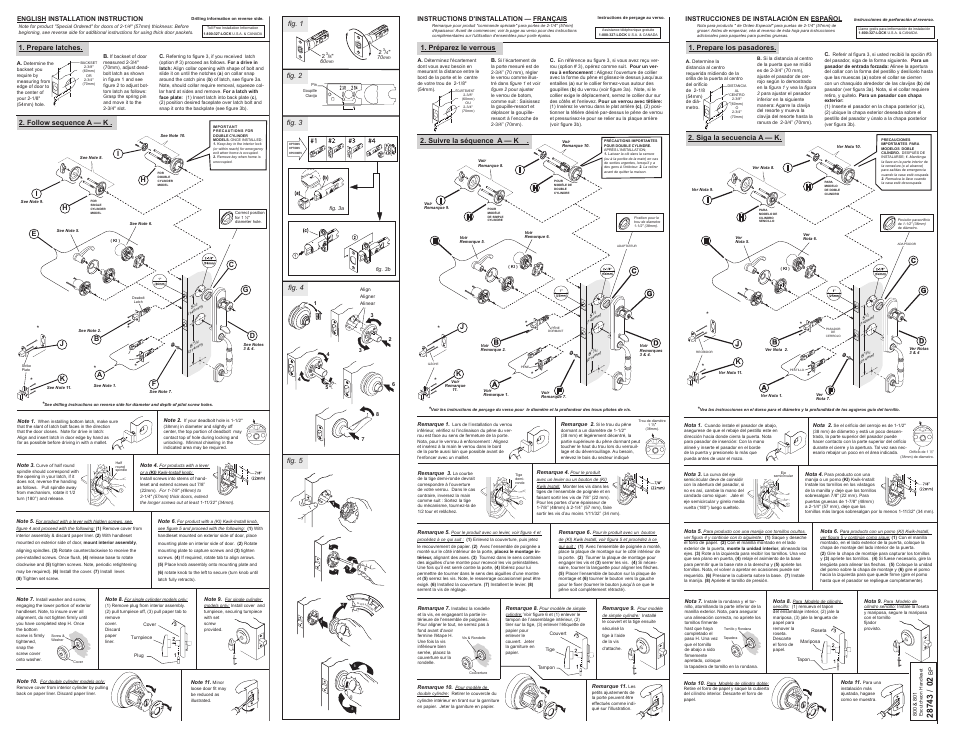 Kwikset 800AT LIP User Manual | 2 pages