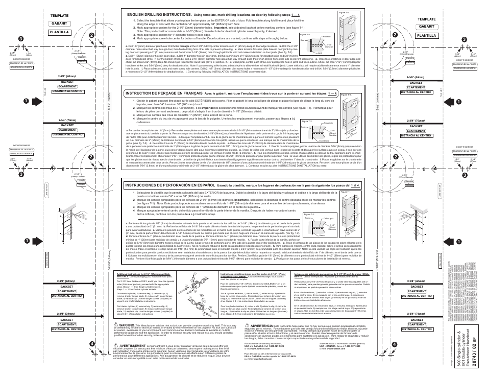 28743-02 sh2 | Kwikset 800AT LIP User Manual | Page 2 / 2