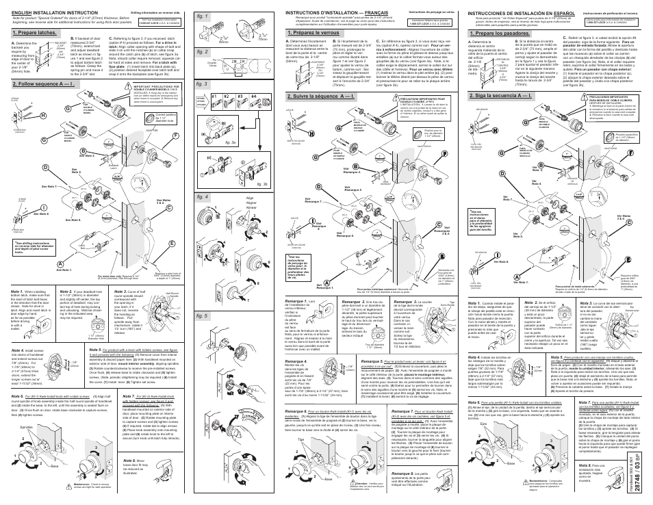 Kwikset 800CE LIP User Manual | 2 pages