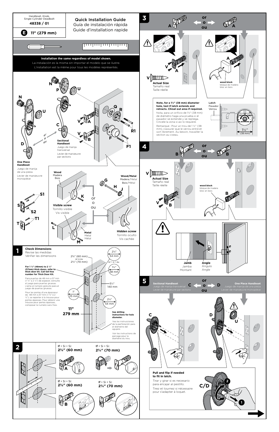 Kwikset 815ANXH User Manual | 2 pages