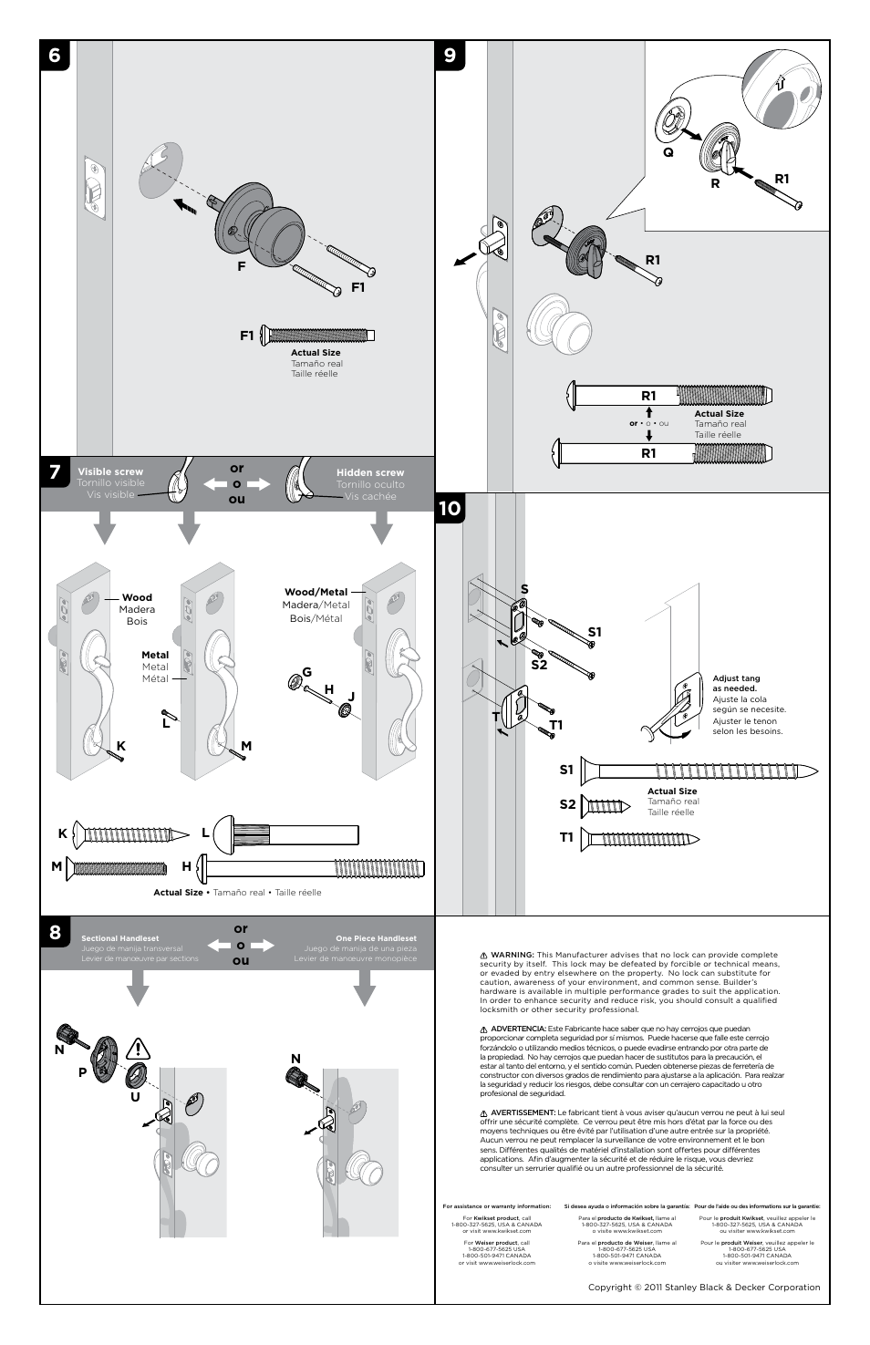 Ff1 f1, Gh j or o ou, Lm k h | Or o ou | Kwikset 815ANXH User Manual | Page 2 / 2