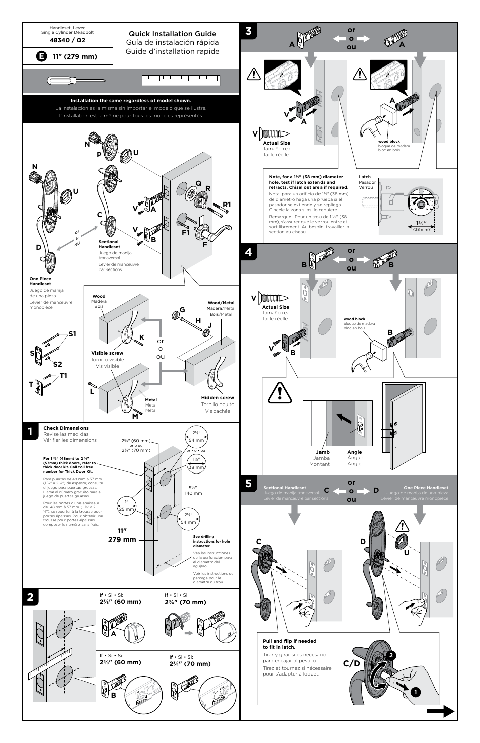 Kwikset 815ANXTNL User Manual | 2 pages