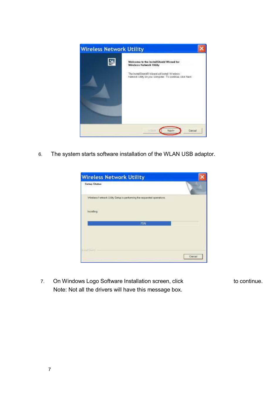 ALFA Wireless LAN USB Adaptor User Manual | Page 7 / 29