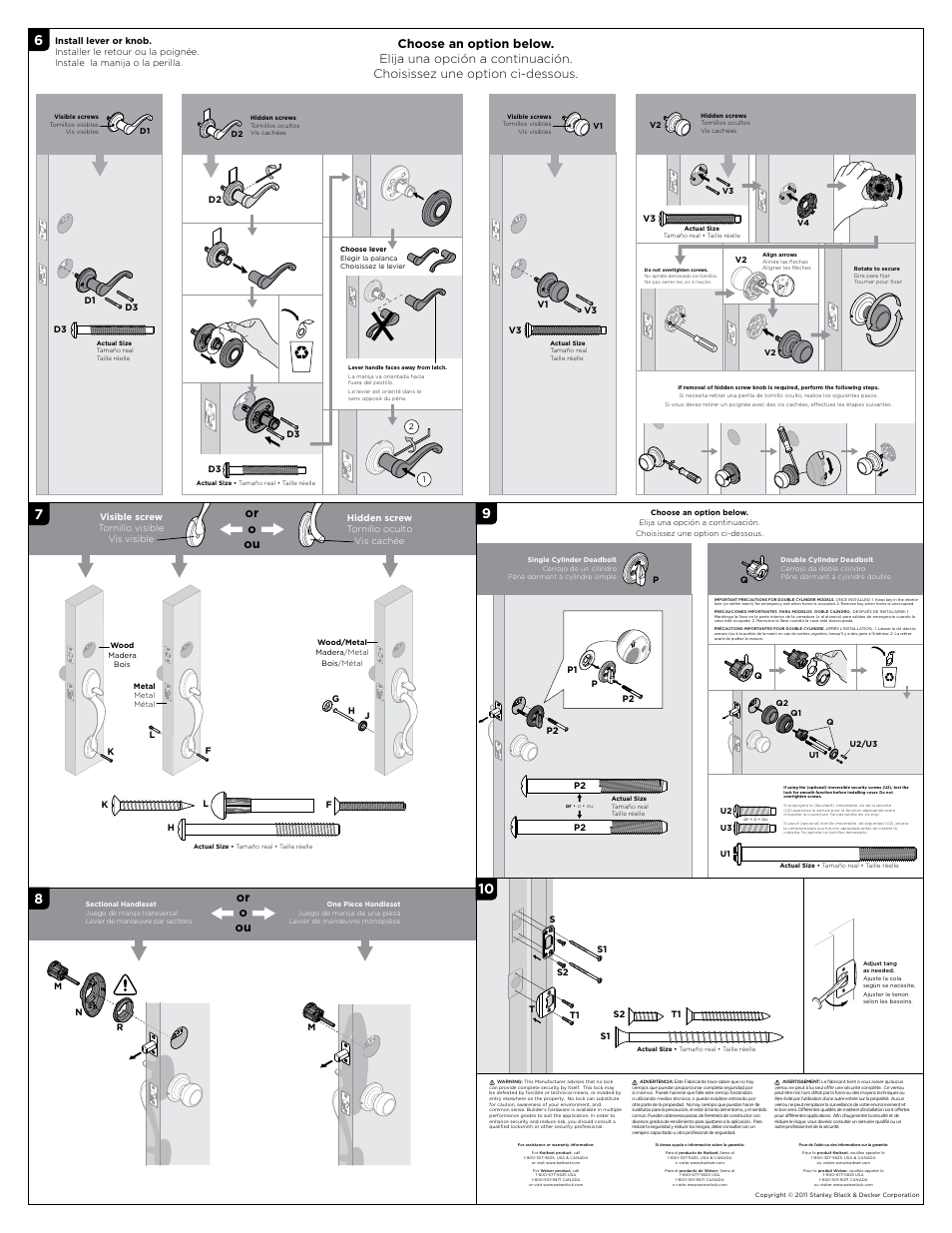 Or o ou | Kwikset 801CE LIP User Manual | Page 2 / 2