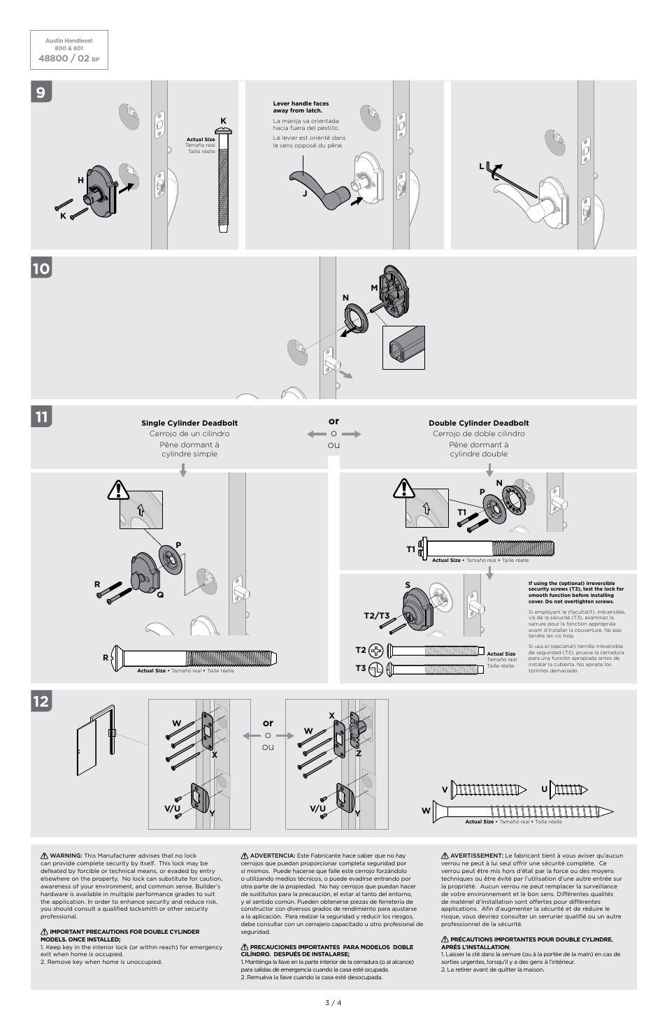 Or o ou or o ou | Kwikset 801AUH LIP User Manual | Page 3 / 4