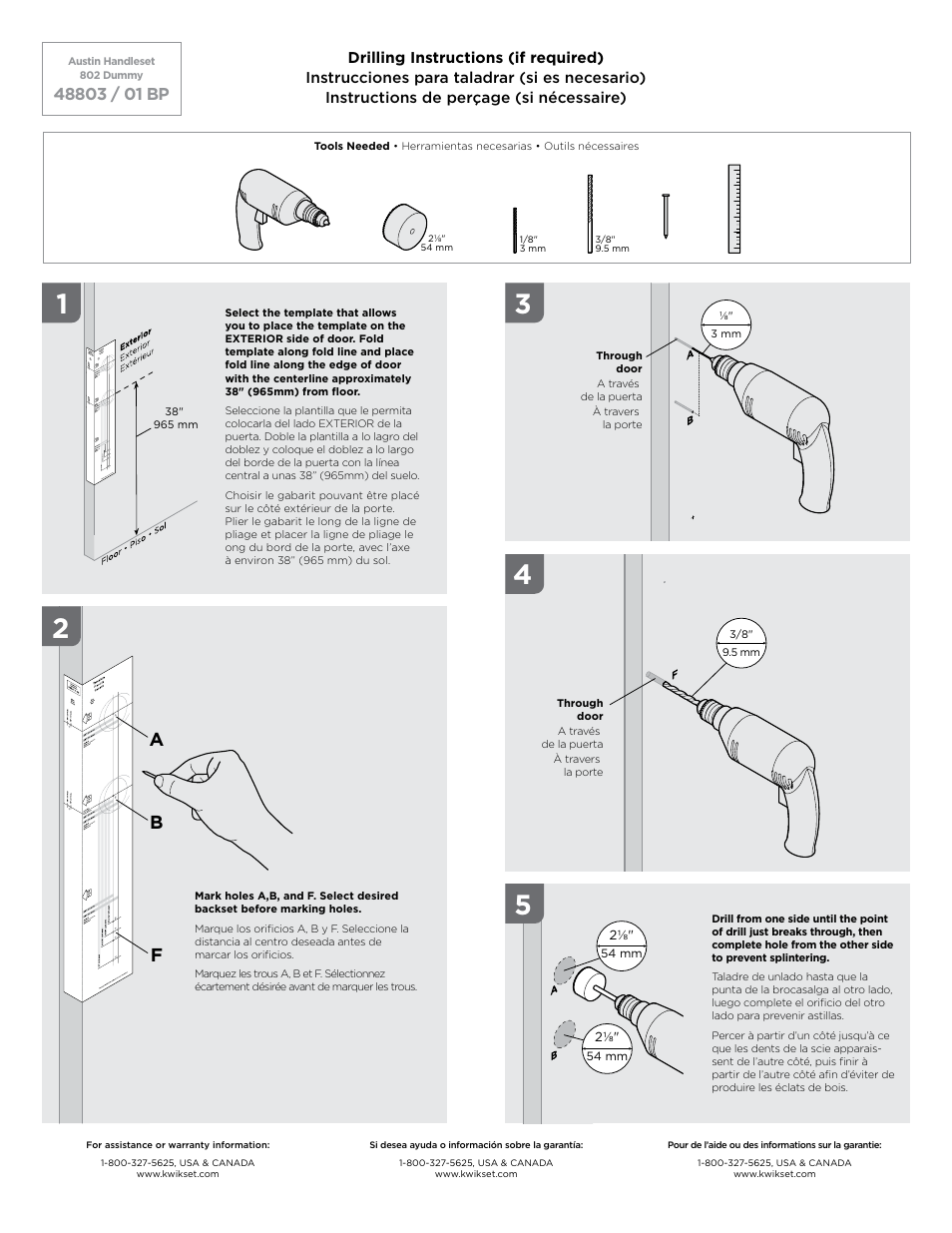 Ab f | Kwikset 802AUH LIP User Manual | Page 2 / 2