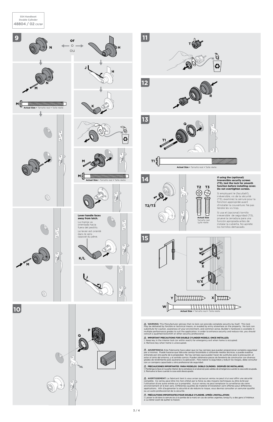 Or o ou | Kwikset 554MNH LIP User Manual | Page 3 / 4