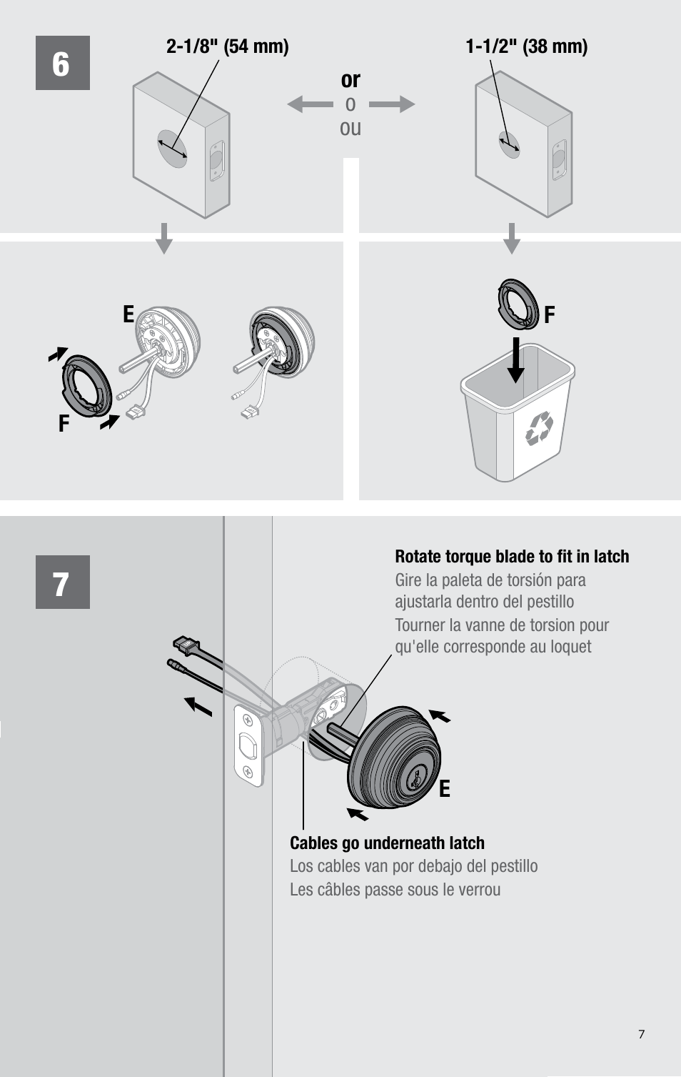 Cd e f, Or o ou | Kwikset 925 KEVO DB User Manual | Page 7 / 20