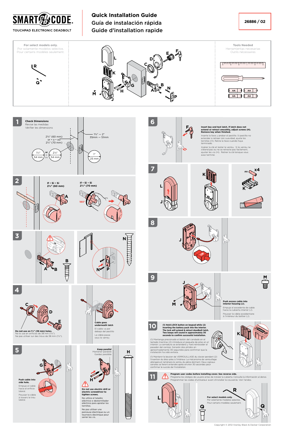 Kwikset 910TRL User Manual | 2 pages