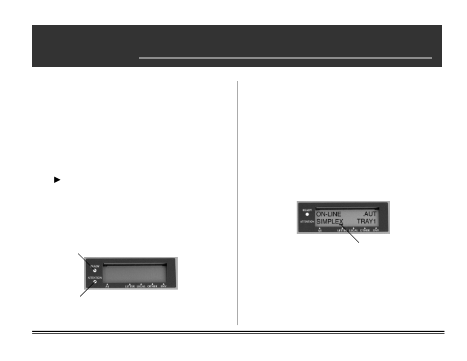 Chapter 2: the control panel, Select the display language, Control panel lights | Paper size indicator | ALFA OKIPAGE 20 User Manual | Page 21 / 88