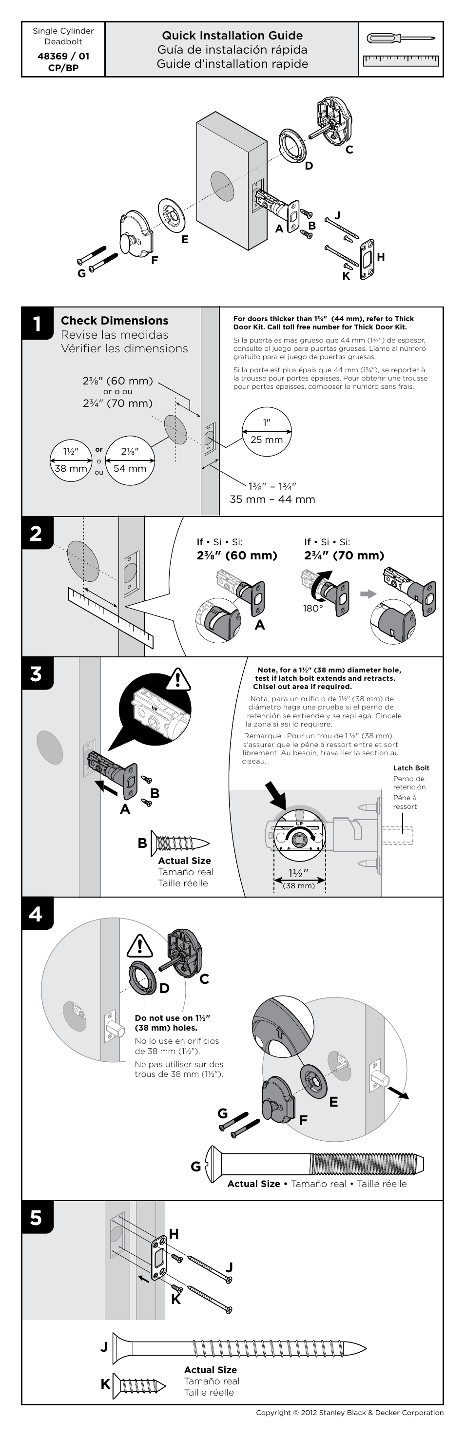 Kwikset 980AUD User Manual | 2 pages