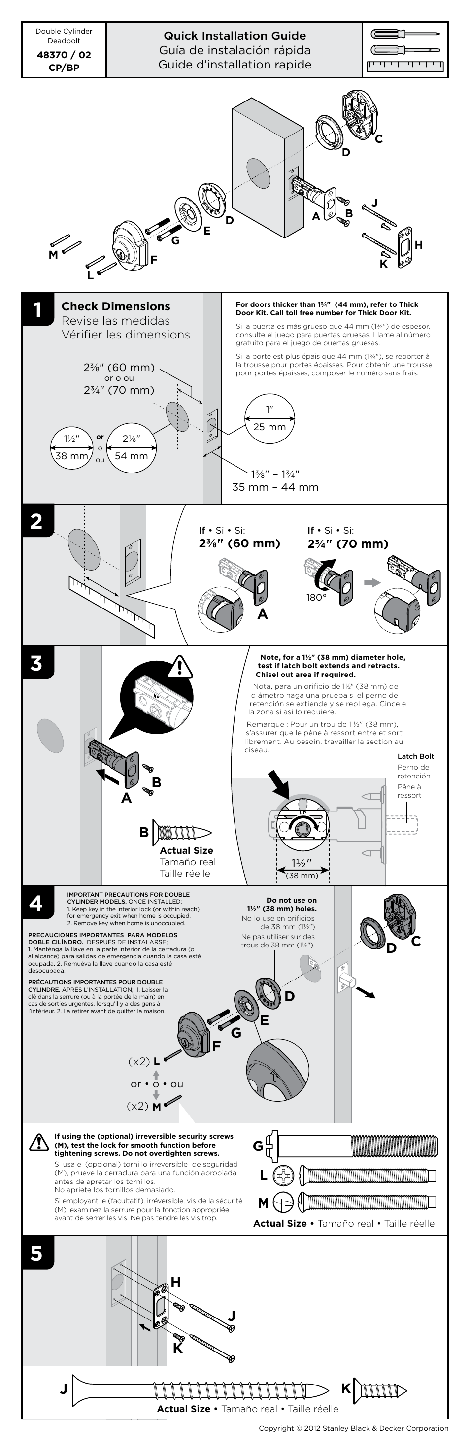 Kwikset 985AUD User Manual | 2 pages