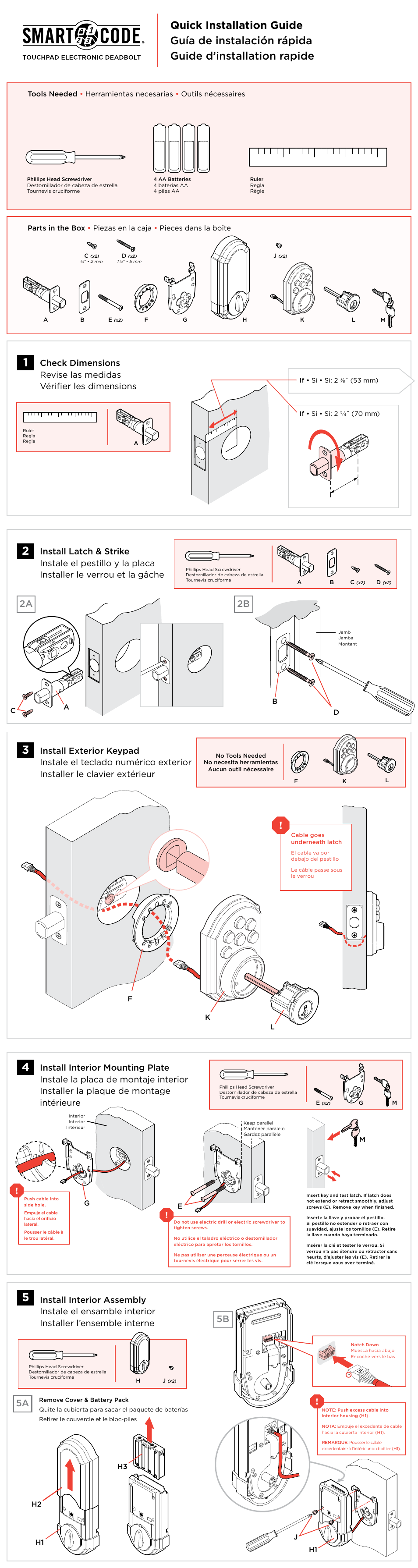 Kwikset 910CNT User Manual | 2 pages