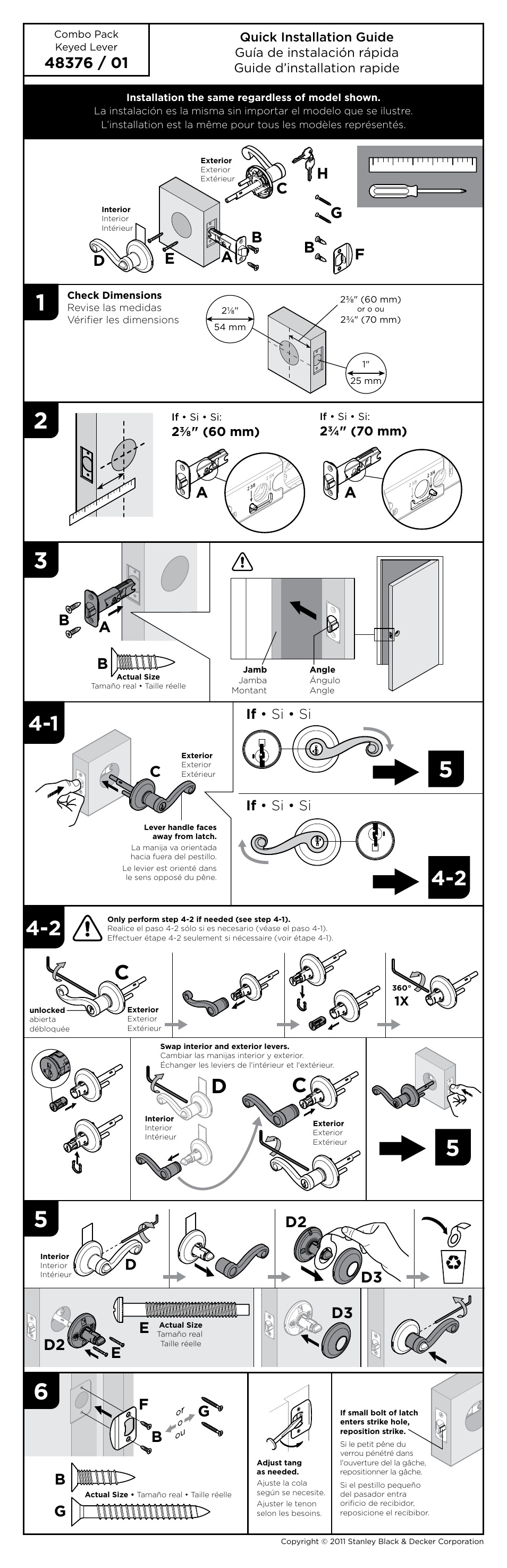 Kwikset 991TNL User Manual | 2 pages