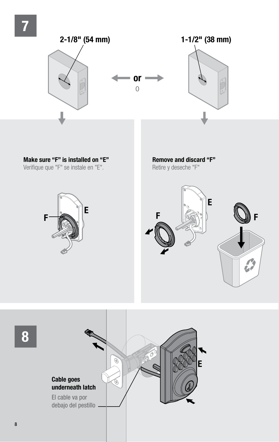 Fe e, H(x2) | Kwikset 914TRL User Manual | Page 8 / 22