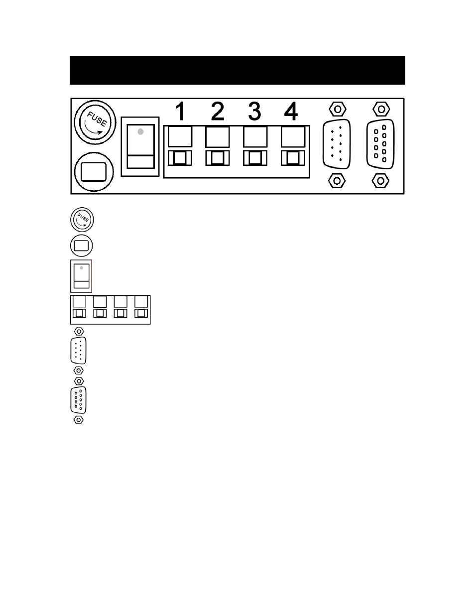 Rear panel | ALFA SPID ROTATOR AND CONTROLLER User Manual | Page 5 / 21