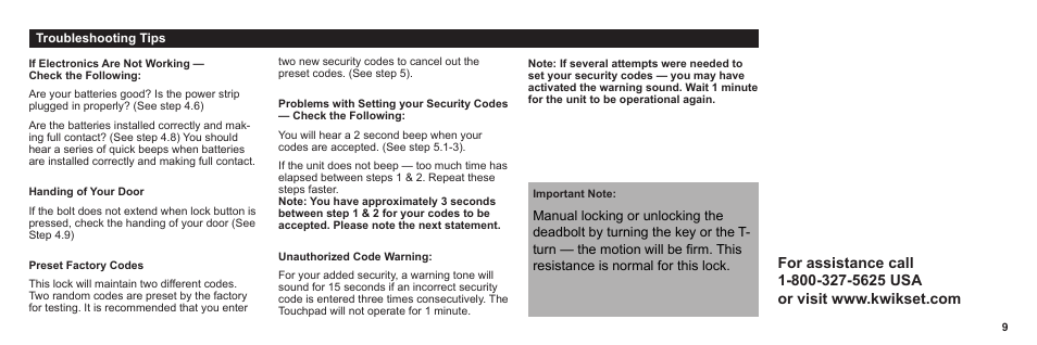 Kwikset 907 SMT User Manual | Page 11 / 23