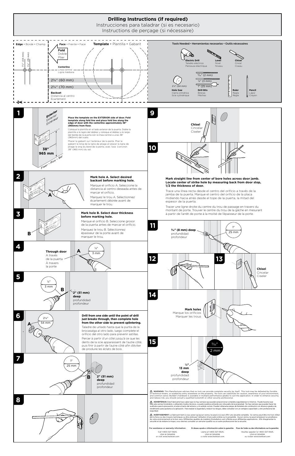 Kwikset 788AUL User Manual | Page 2 / 2