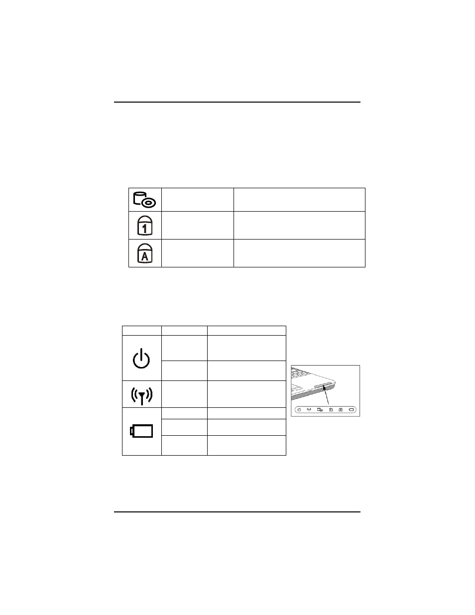 Led status indicators, Power indicators | AVERATEC 2300 User Manual | Page 25 / 67