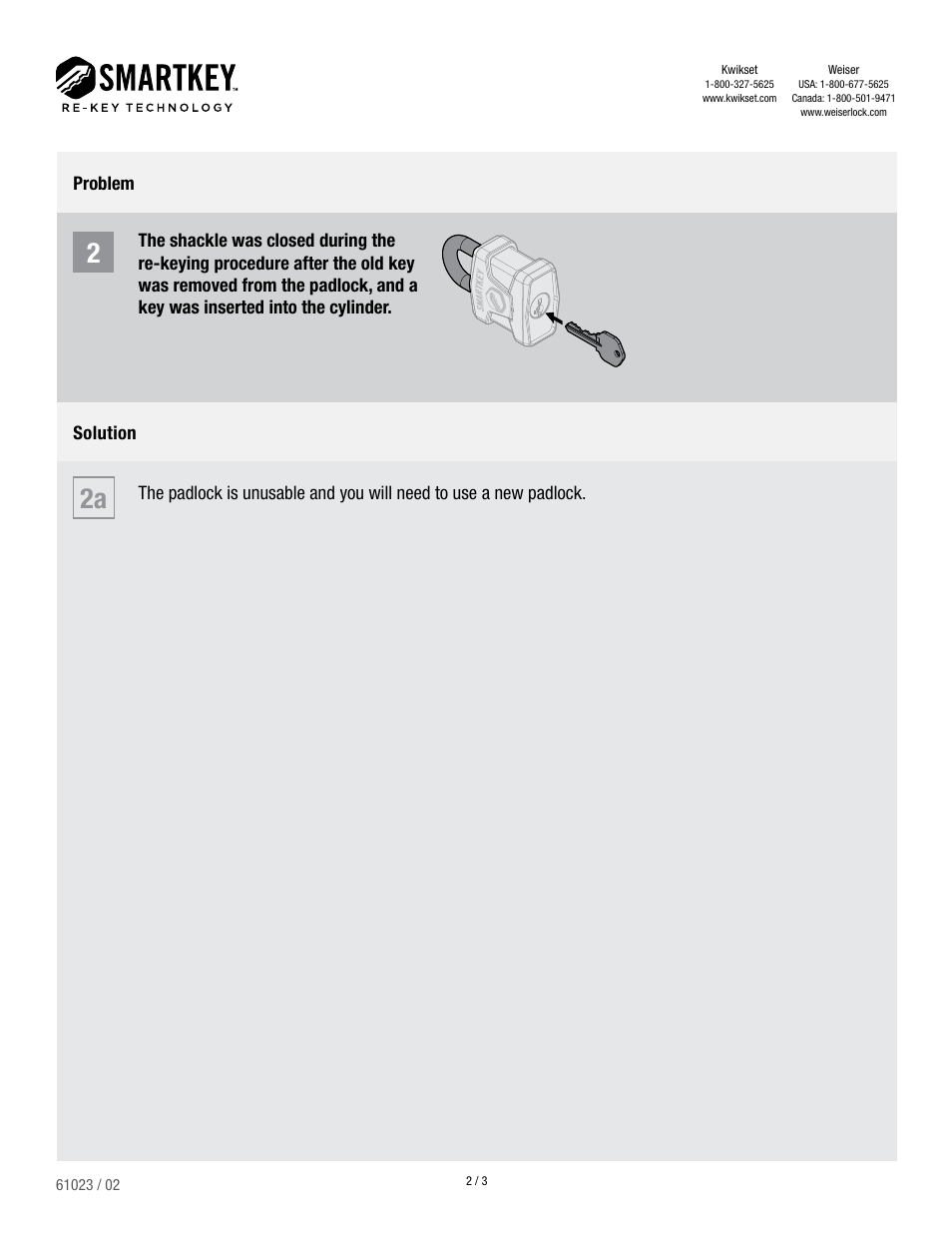 Kwikset 026 SMT User Manual | Page 2 / 3