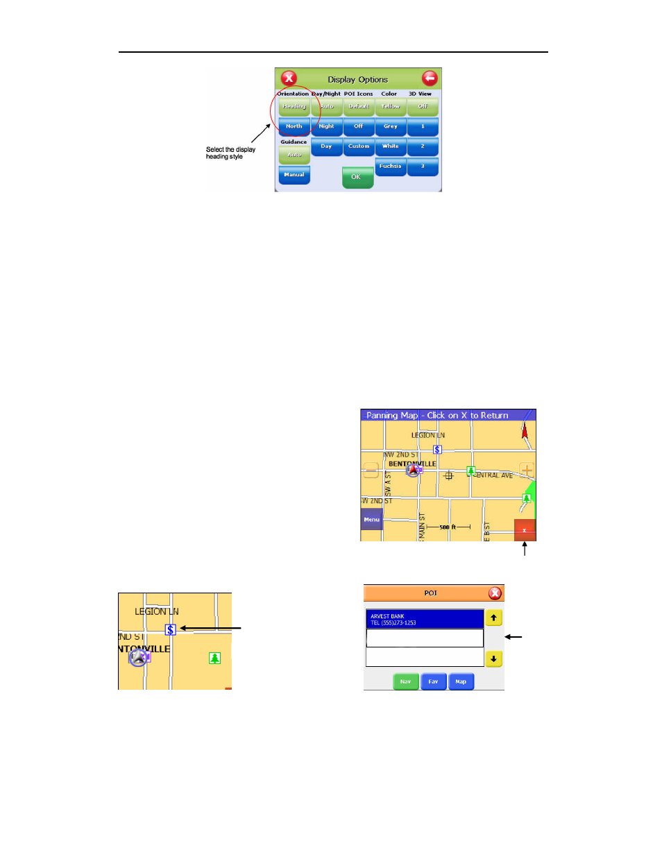 Navigation and panning modes | AVERATEC Voya 320 GPS User Manual | Page 16 / 45