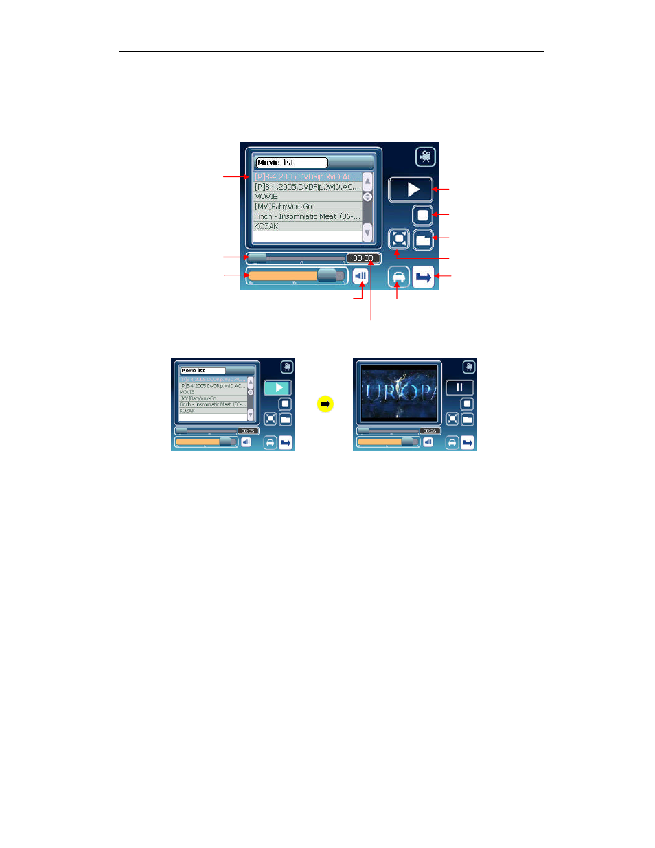 Movie player | AVERATEC Voya 320 GPS User Manual | Page 37 / 45