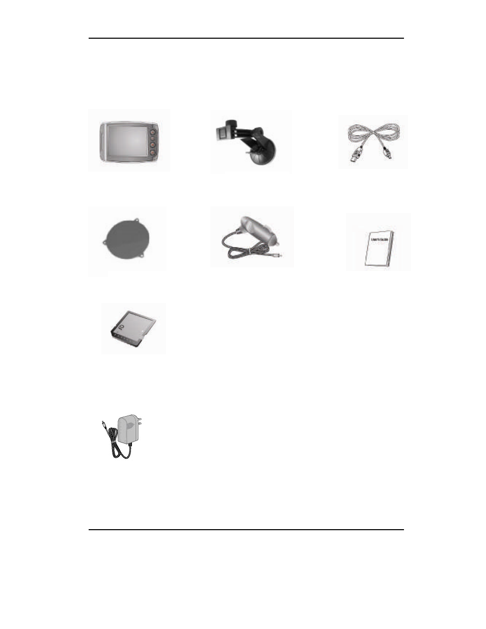 Components of the voya 320 | AVERATEC Voya 320 GPS User Manual | Page 7 / 45