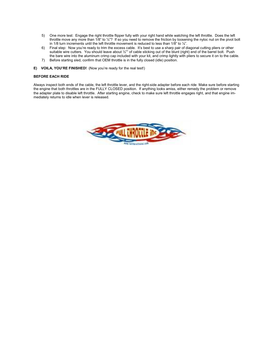 Full Throttle Polaris 007-1031 User Manual | Page 3 / 4